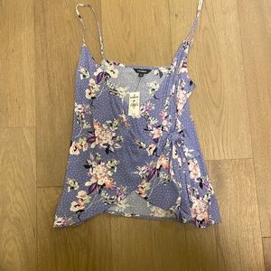 Express wrap tie tank top